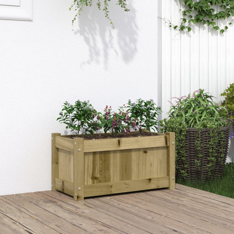 Plantenbak 60X3X3 Cm Geïmpregneerd Grenenhout 1 Naturel geïmpregneerd