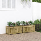 Plantenbakken 60x31x31 cm geïmpregneerd grenenhout