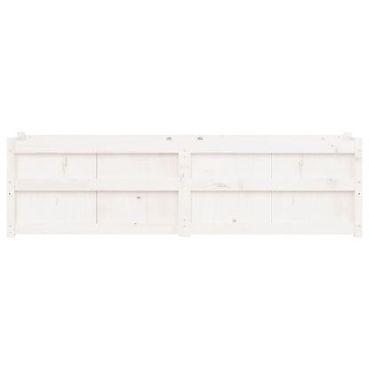 Plantenbak 80X50X50 Cm Massief Grenenhout Wit Wit grenenhout