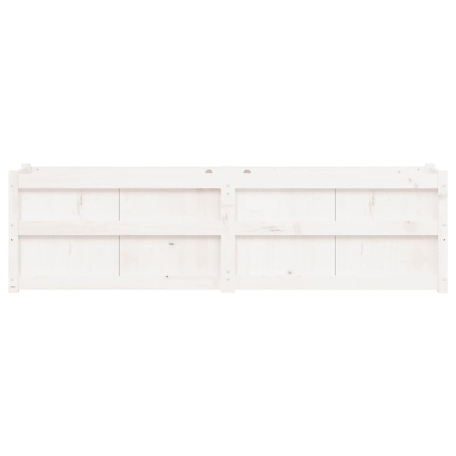 Plantenbak 80X50X50 Cm Massief Grenenhout Wit Wit grenenhout