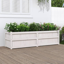 Plantenbak 80X50X50 Cm Massief Grenenhout Wit Wit grenenhout
