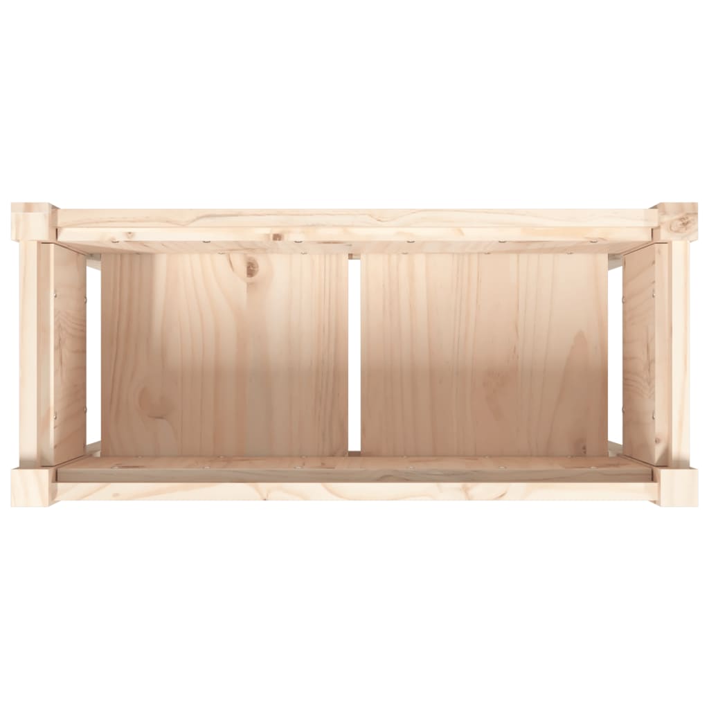 Plantenbak Met Poten 70X3X70 Cm Massief Grenenhout 1 Natuurlijk grenenhout