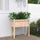 Plantenbak massief grenenhout 70x31x70 cm