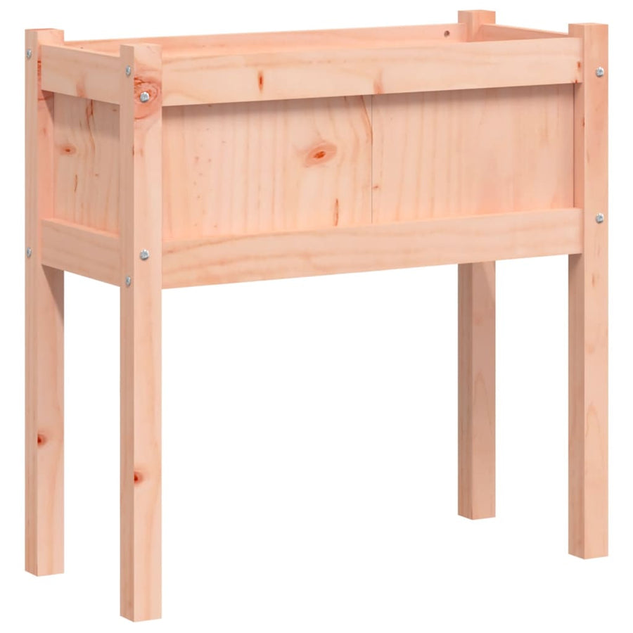 Plantenbak Met Poten 70X3X70 Cm Massief Douglashout 1 Natuurlijk douglashout