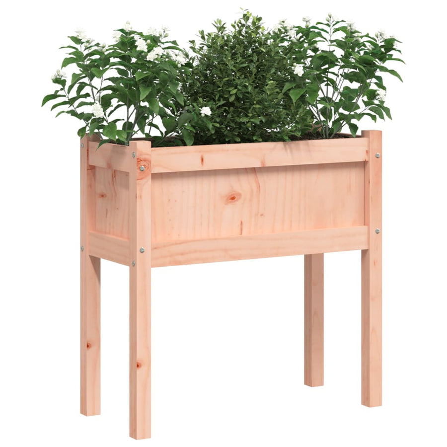 Plantenbak Met Poten 70X3X70 Cm Massief Douglashout 1 Natuurlijk douglashout