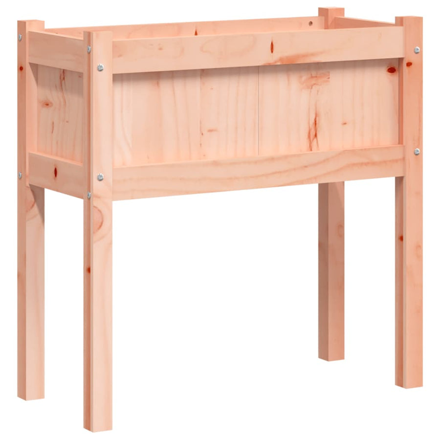 Plantenbak Met Poten 70X3X70 Cm Massief Douglashout 1 Natuurlijk douglashout