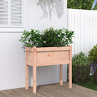Planter with legs 70x31x70 cm solid Douglas wood