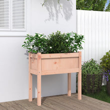 Plantenbak Met Poten 70X3X70 Cm Massief Douglashout 1 Natuurlijk douglashout