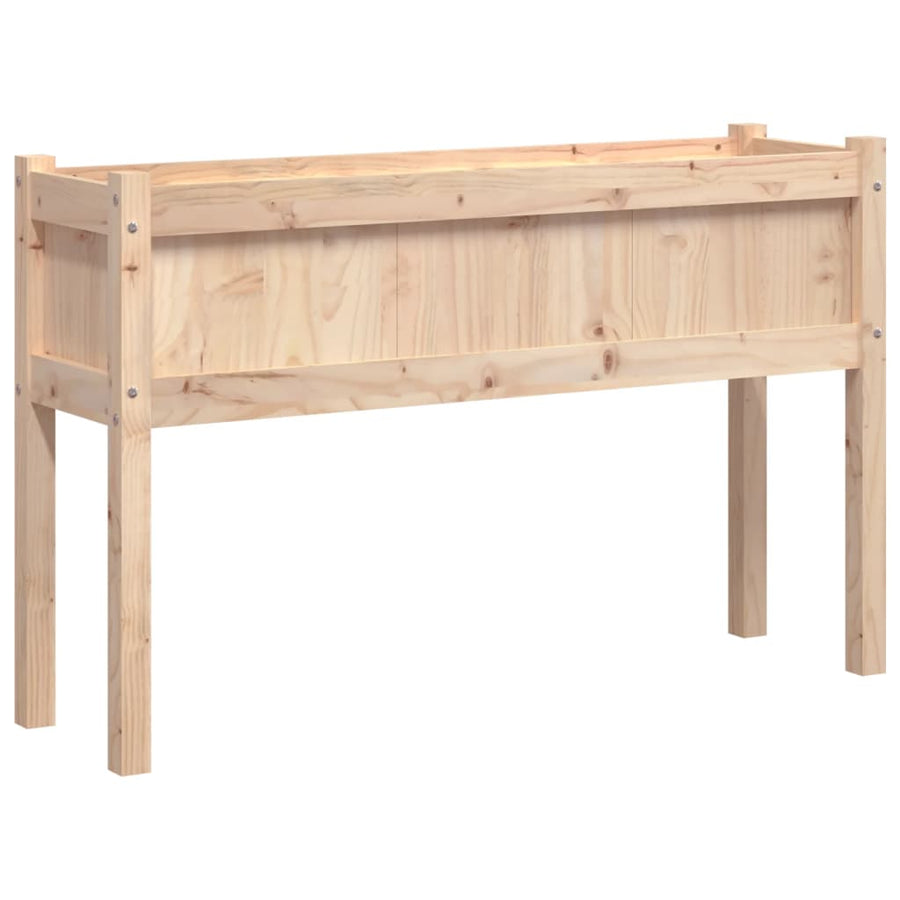 Plantenbak Met Poten 0X3X70 Cm Massief Grenenhout 1 Natuurlijk grenenhout
