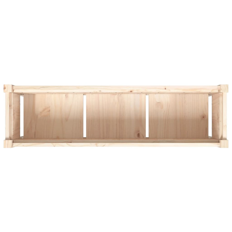 Plantenbak Met Poten 0X3X70 Cm Massief Grenenhout 1 Natuurlijk grenenhout
