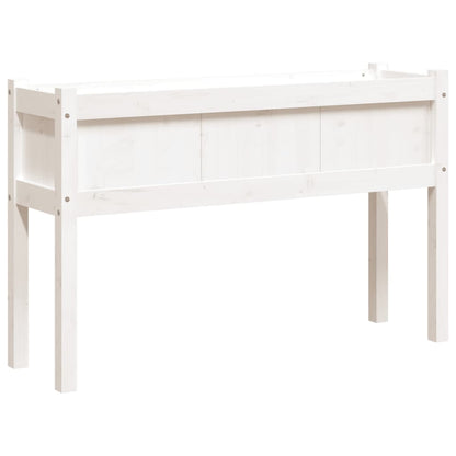Plantenbak Met Poten 0X3X70 Cm Massief Grenenhout Wit 1 Wit grenenhout