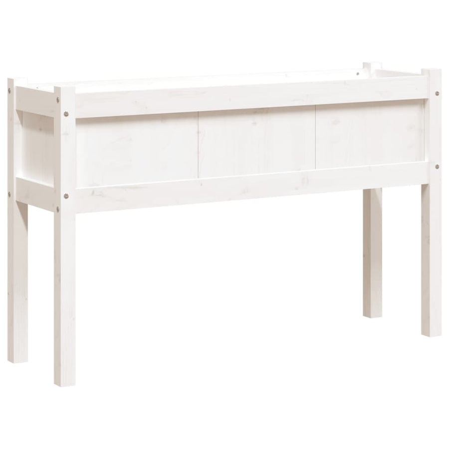 Plantenbak Met Poten 0X3X70 Cm Massief Grenenhout Wit 1 Wit grenenhout