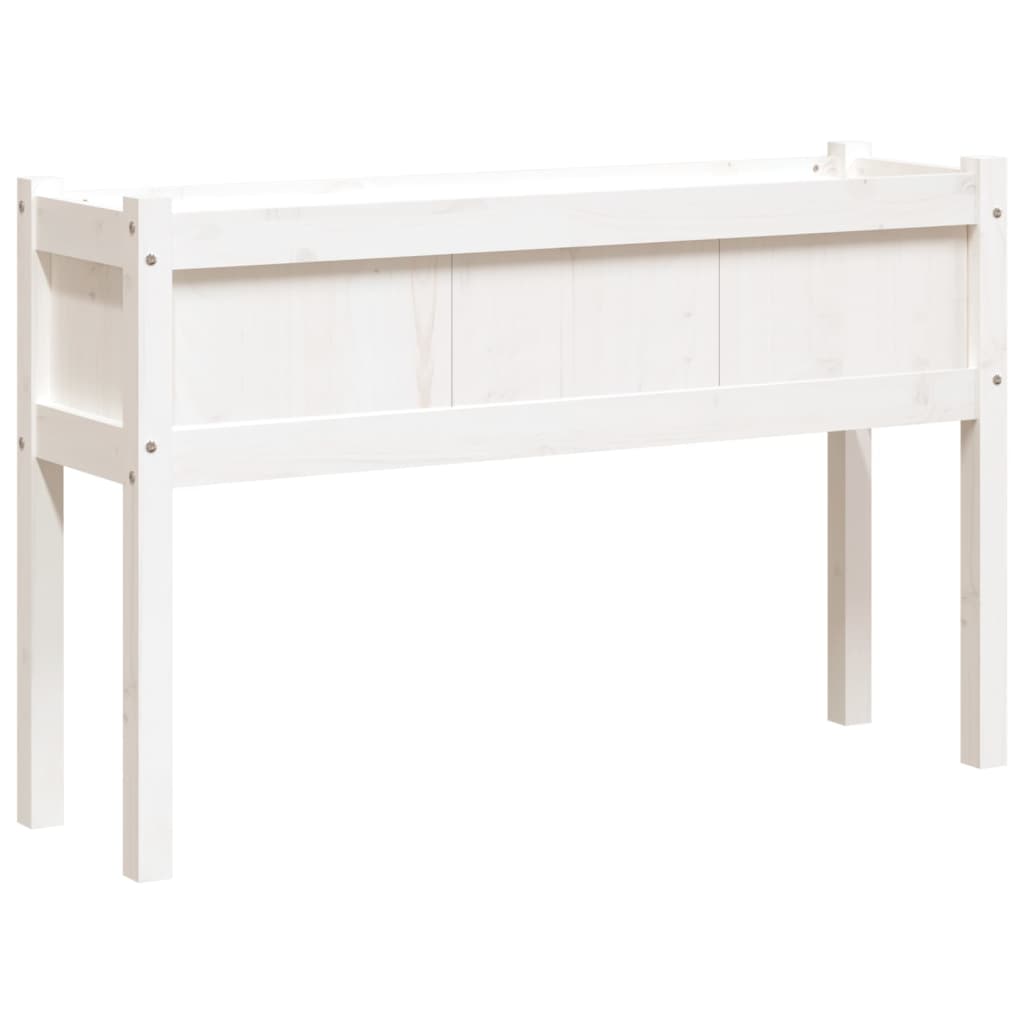 Plantenbak Met Poten 0X3X70 Cm Massief Grenenhout Wit 1 Wit grenenhout