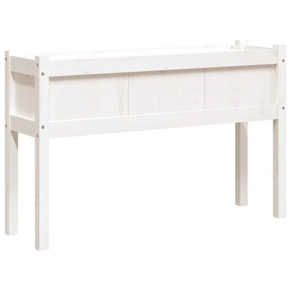 Plantenbak Met Poten 0X3X70 Cm Massief Grenenhout Wit 1 Wit grenenhout