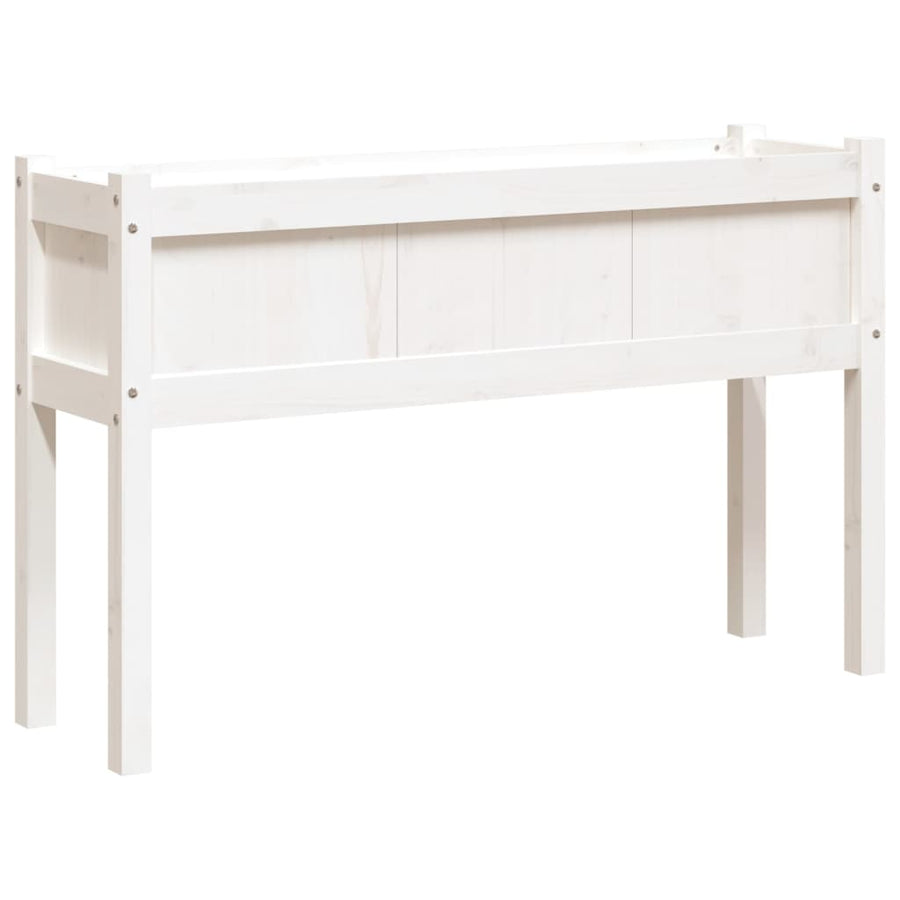 Plantenbak Met Poten 0X3X70 Cm Massief Grenenhout Wit 1 Wit grenenhout