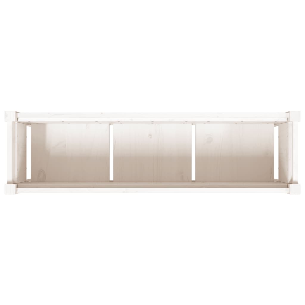 Plantenbak Met Poten 0X3X70 Cm Massief Grenenhout Wit 1 Wit grenenhout