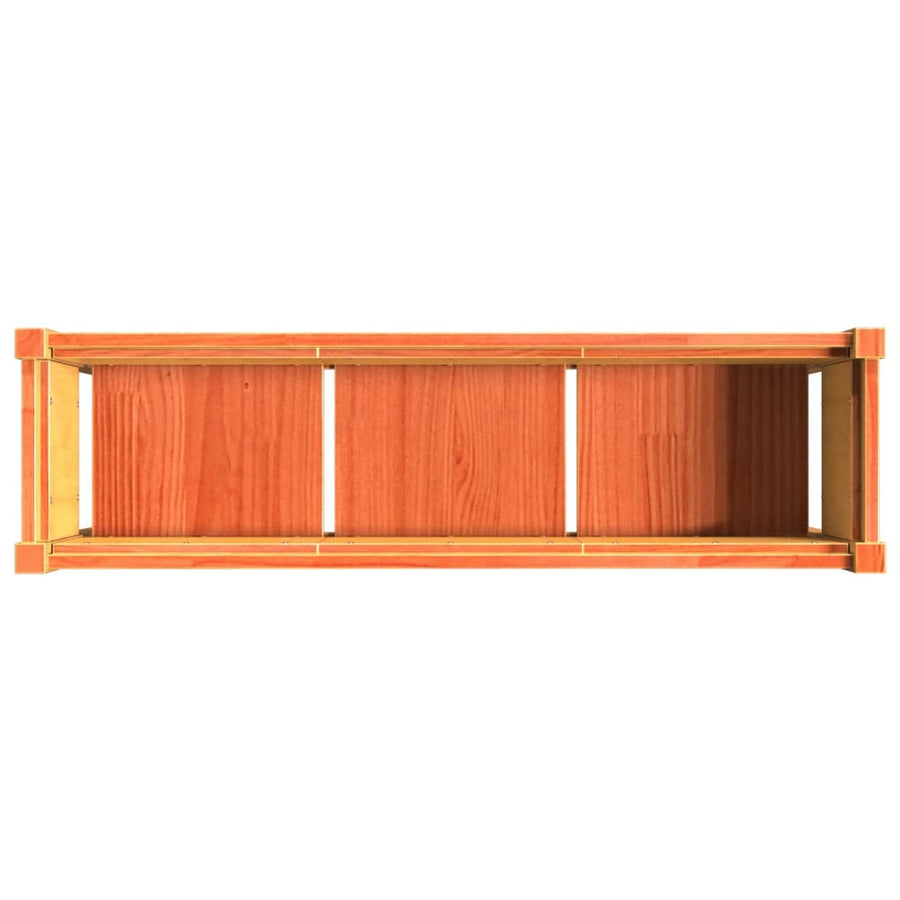 Plantenbak Met Poten 110X31X70 Cm Grenenhout Waxbruin