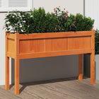 Plantenbak grenenhout 110x31x70 cm wasbruin