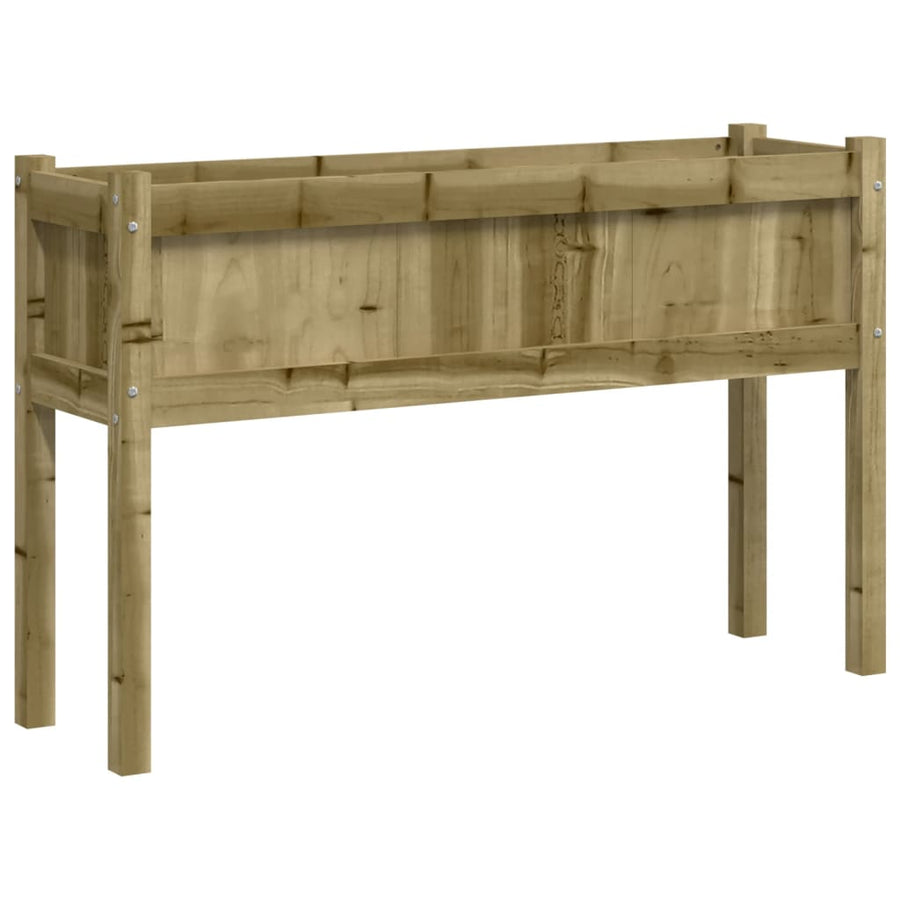 Plantenbak Met Poten 0X3X70 Cm Geïmpregneerd Grenenhout 1 Naturel geïmpregneerd