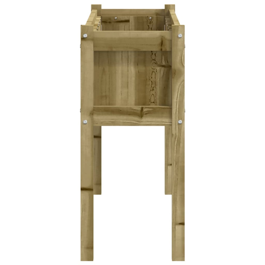 Plantenbak Met Poten 0X3X70 Cm Geïmpregneerd Grenenhout 1 Naturel geïmpregneerd