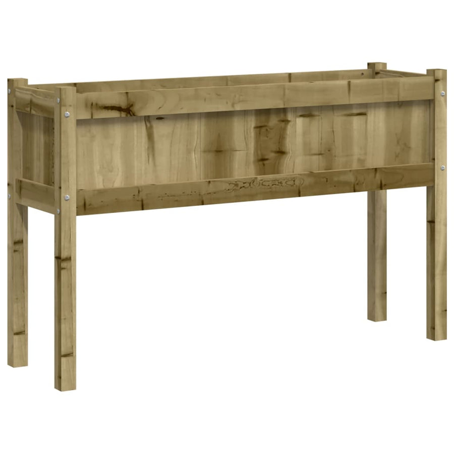 Plantenbak Met Poten 0X3X70 Cm Geïmpregneerd Grenenhout 1 Naturel geïmpregneerd