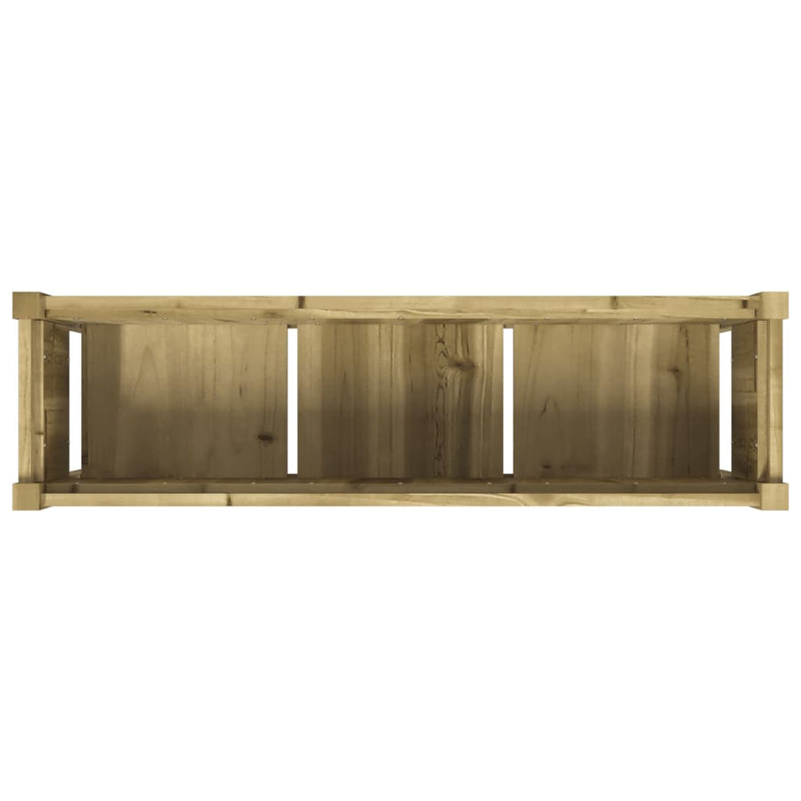 Plantenbak Met Poten 0X3X70 Cm Geïmpregneerd Grenenhout 1 Naturel geïmpregneerd