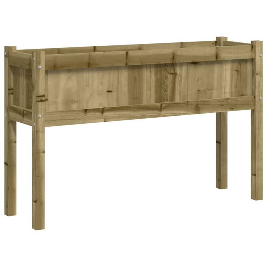 Plantenbakken Met Poten Cm Geïmpregneerd Hout 2 Naturel geïmpregneerd