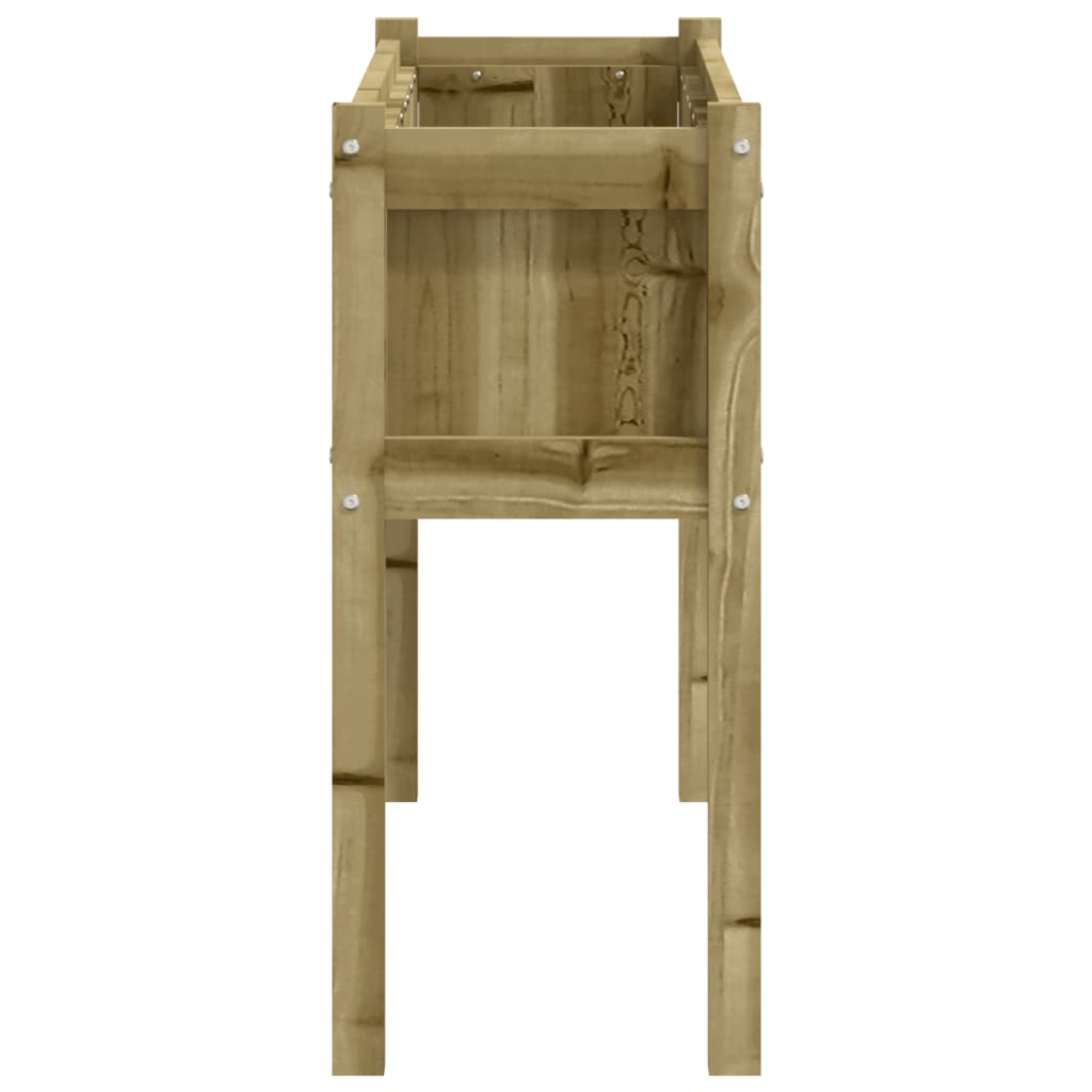 Plantenbakken Met Poten Cm Geïmpregneerd Hout 2 Naturel geïmpregneerd