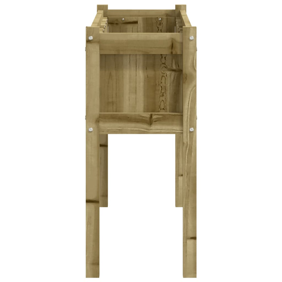 Plantenbakken Met Poten Cm Geïmpregneerd Hout 2 Naturel geïmpregneerd