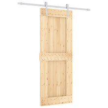 Schuifdeur Met Beslag 80X210 Cm Massief Grenenhout
