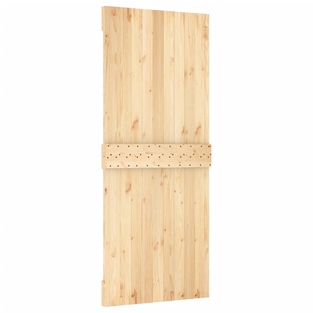 Schuifdeur Met Beslag 80X210 Cm Massief Grenenhout