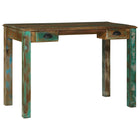 Schrijfbureau 112x55x76 cm massief gerecycled hout bruin
