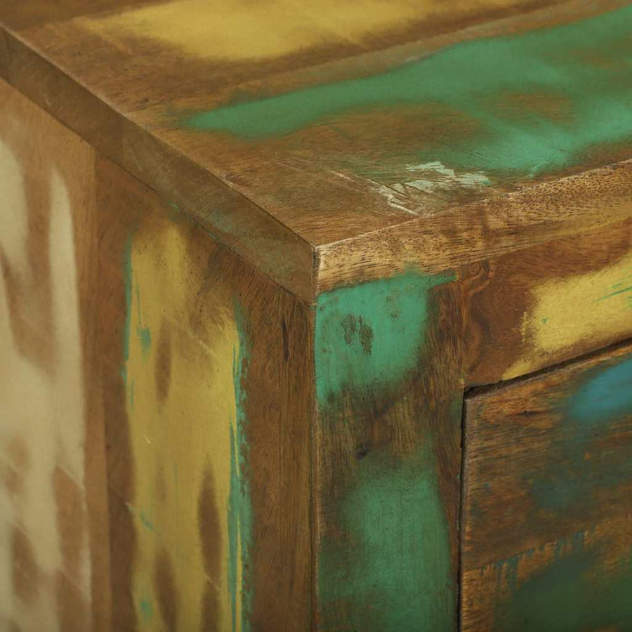 Dressoir met lade Bruin 80 x 30 x 65 cm Massief Gerecycled Hout