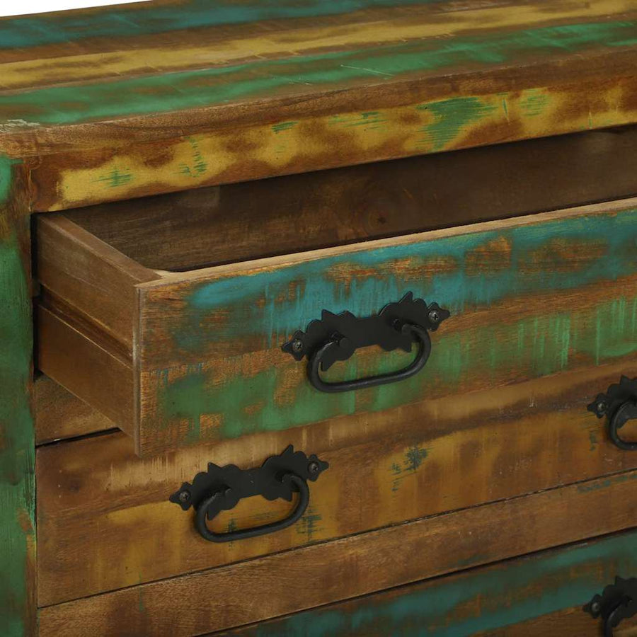 Dressoir met lade Bruin 80 x 30 x 65 cm Massief Gerecycled Hout