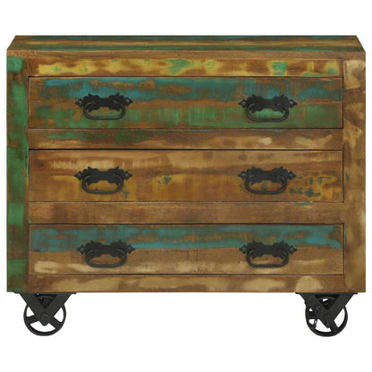 Dressoir met lade Bruin 80 x 30 x 65 cm Massief Gerecycled Hout