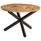Eettafel Ø110x76 cm massief mangohout