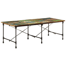 Eettafel Massief Gerecycled Hout 220 x 90 x 77 cm Multikleur