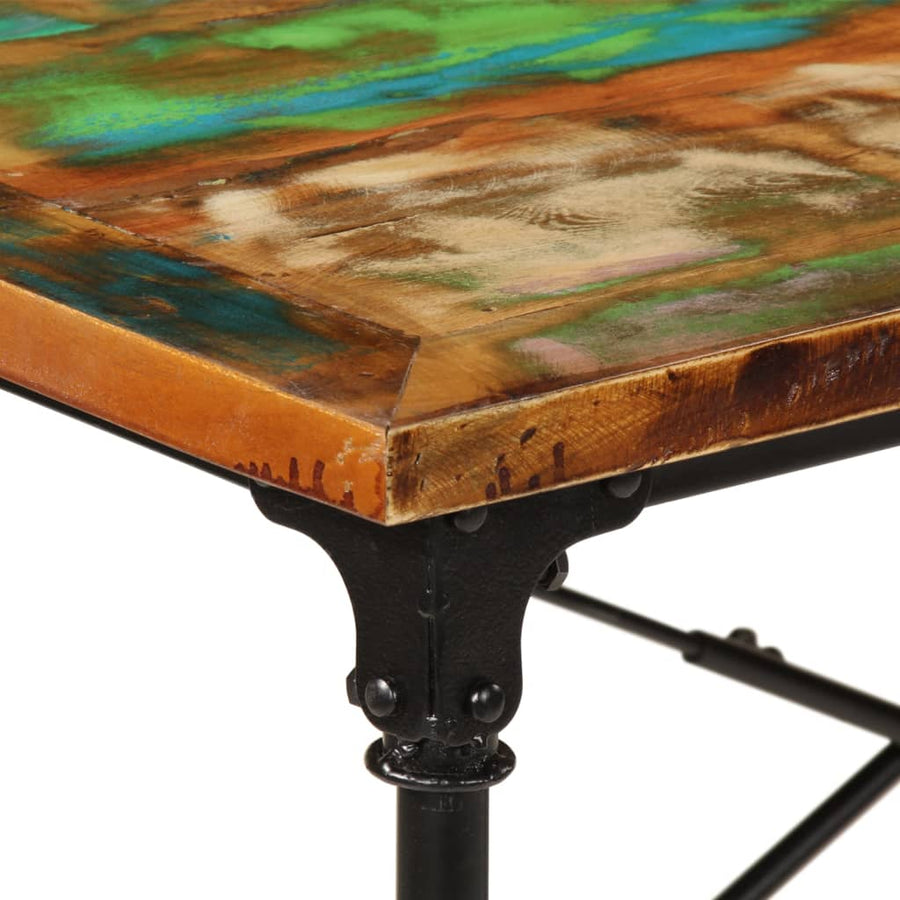 Eettafel Massief Gerecycled Hout 220 x 90 x 77 cm Multikleur