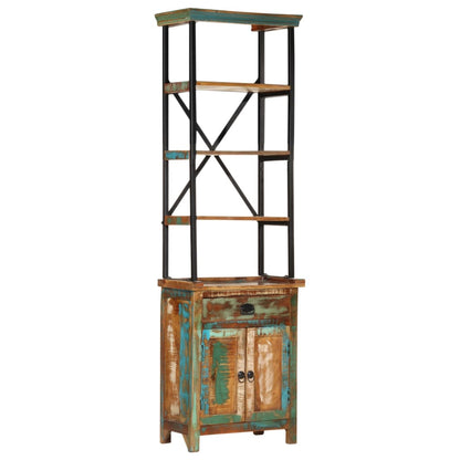 Hoge Kast 55X30X180 Cm Massief Gerecycled Hout