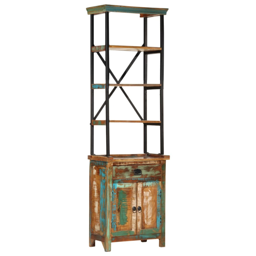 Hoge Kast 55X30X180 Cm Massief Gerecycled Hout