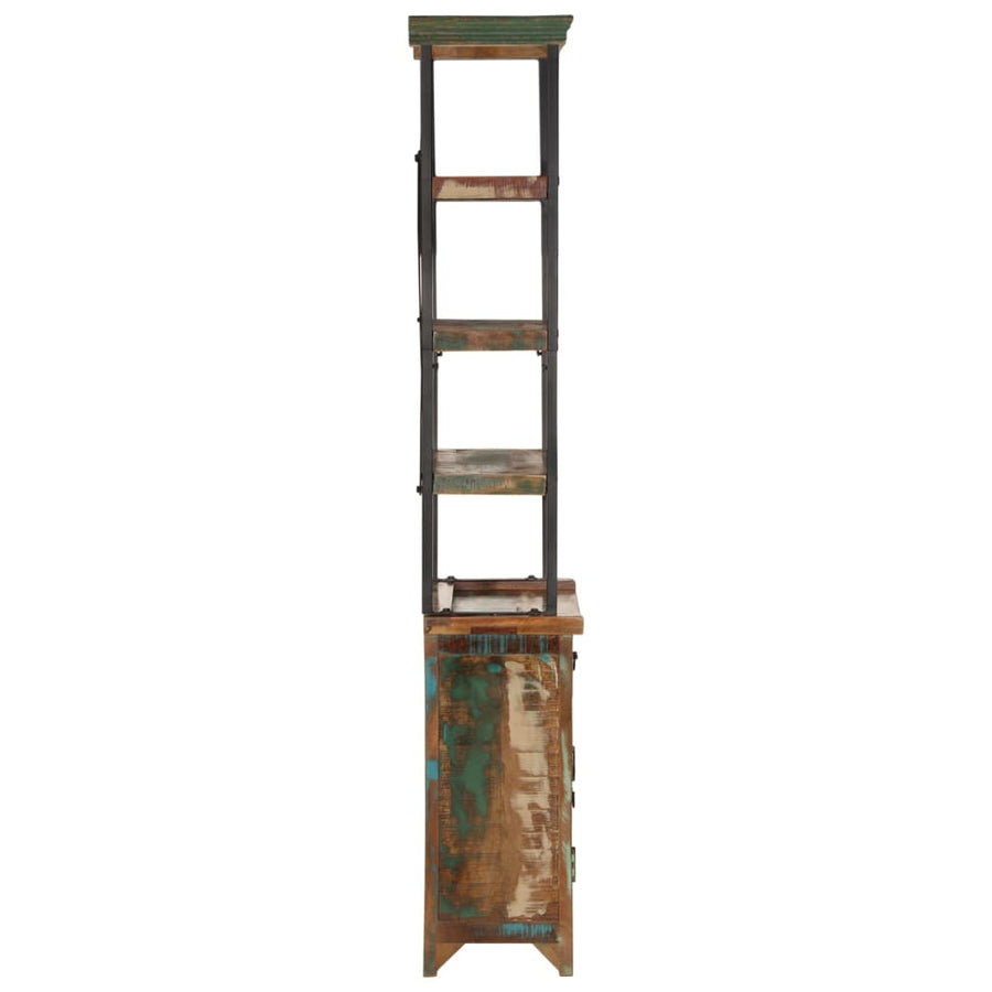 Hoge Kast 55X30X180 Cm Massief Gerecycled Hout