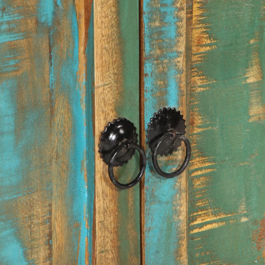 Hoge Kast 55X30X180 Cm Massief Gerecycled Hout