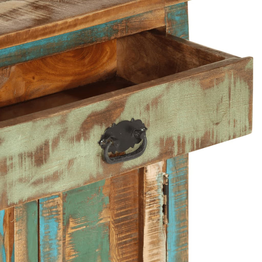 Hoge Kast 55X30X180 Cm Massief Gerecycled Hout