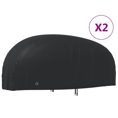 Motorhoezen 2 st 265x105x125 cm 210D oxford stof
