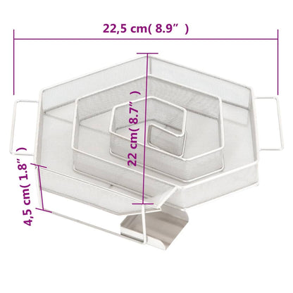 Rookgenerator Koud 6-Hoekig 22,5 Cm Roestvrij Staal