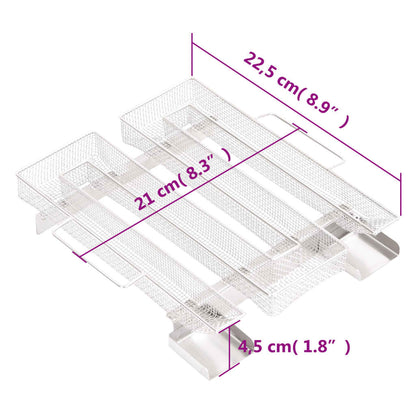 Rookgenerator Koud 4-Zijdig 22,5 Cm Roestvrij Staal