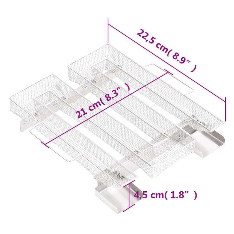 Rookgenerator Koud 4-Zijdig 22,5 Cm Roestvrij Staal