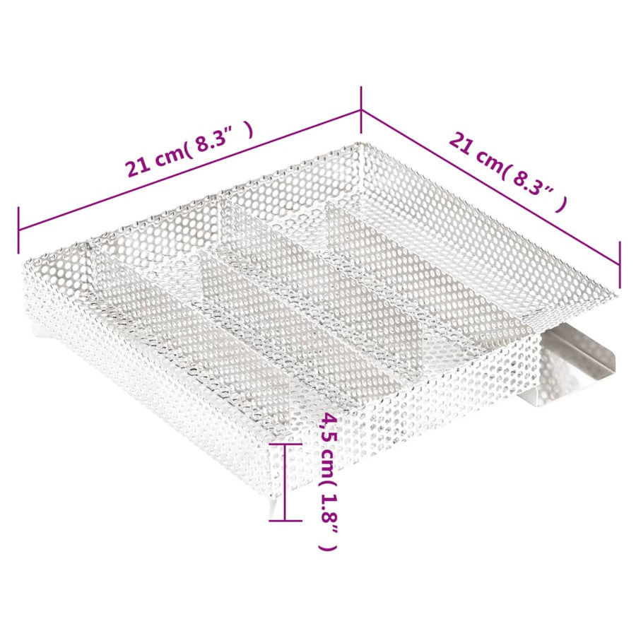 Rookgenerator Koud 5-Kamers Roestvrij Staal 21 cm