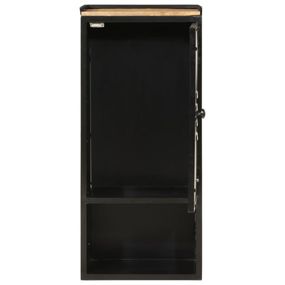 Badkamerkast 40X27X90 Cm Ijzer En Massief Mangohout