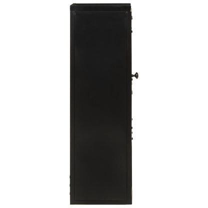 Badkamerkast 40X27X90 Cm Ijzer En Massief Mangohout